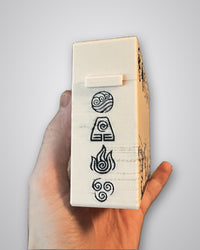 Avatar: The Last Airbender Commander deck box, clasp side view