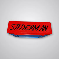 Miles Morales MTG flip card Commander deck box, top view